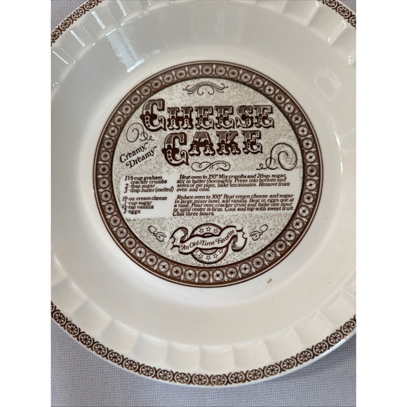 Royal China Cheese Cake Pie Plate Ceramic Vintage - Picture 2 of 4